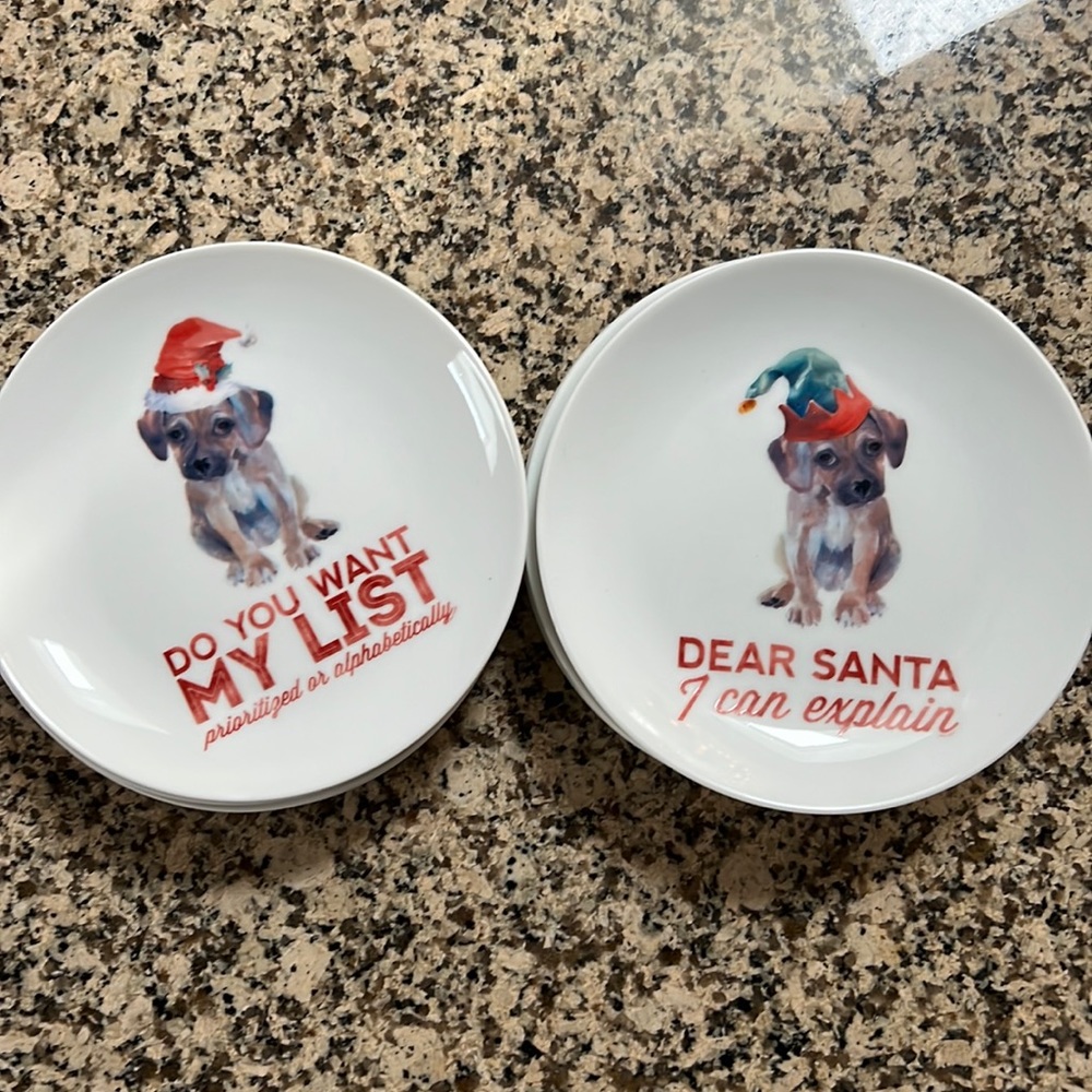 Set of 8 Christmas Plates